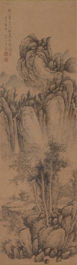 主要品名：仿一峰道人觀泉撫琴圖